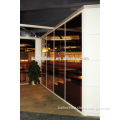 V80 modern design single system room divider customized aluminum frame tempered glass office full high partition